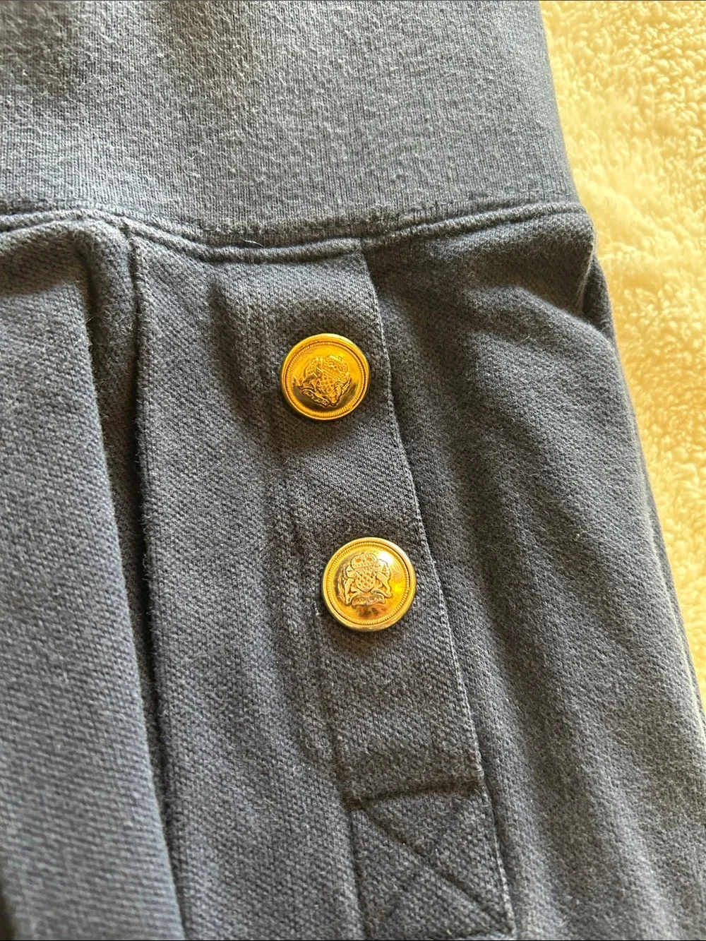 Ralph Lauren Black Crewneck Pullover with Branded Neck Tag